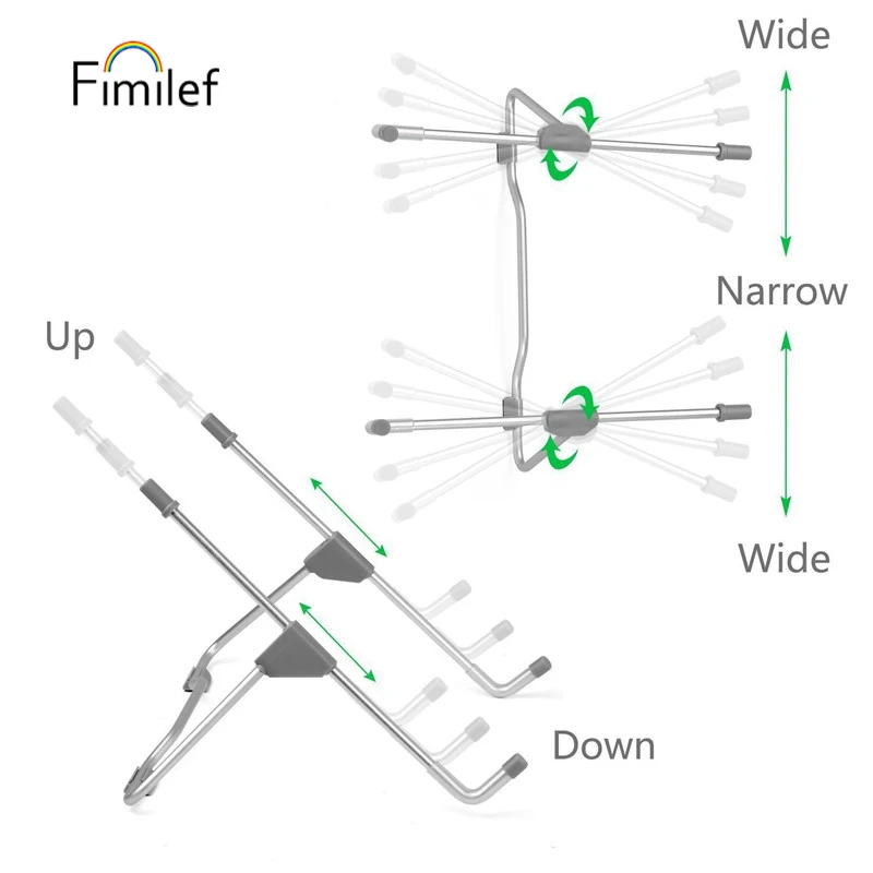 FIMILEF Универсальная Портативная подставка для ноутбука складной держатель для планшета Алюминиевая Подставка для ноутбука настольная подставка для ноутбука мобильный телефон планшет