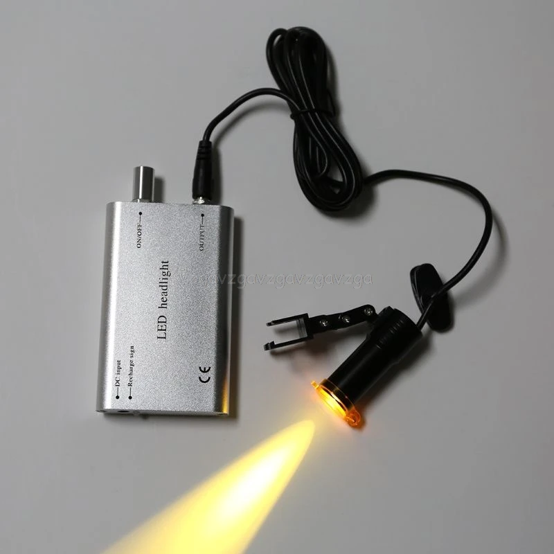 US $31.94 Rechargeable Protable 5W Headlight with Filter for Loupe Lab Loupe Binocular Magnifier O11 19
