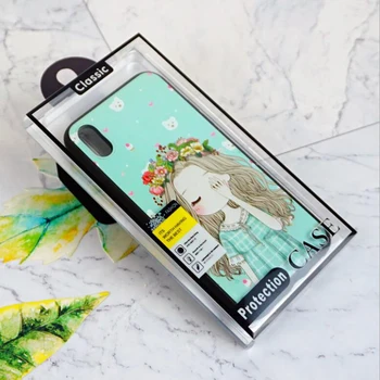 

Universal Black Blue Plastic PVC Retail Display Box For Samsung Galaxy Note 8 9 10 Case For Iphone 4.7 To 6.5 Inch Phone Case