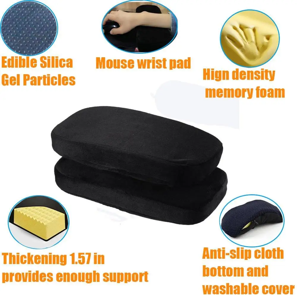 

20sets of 40pcs Memory Foam Chair Armrest Pads Comfy Office Chair Arm Rest Mat For Elbow