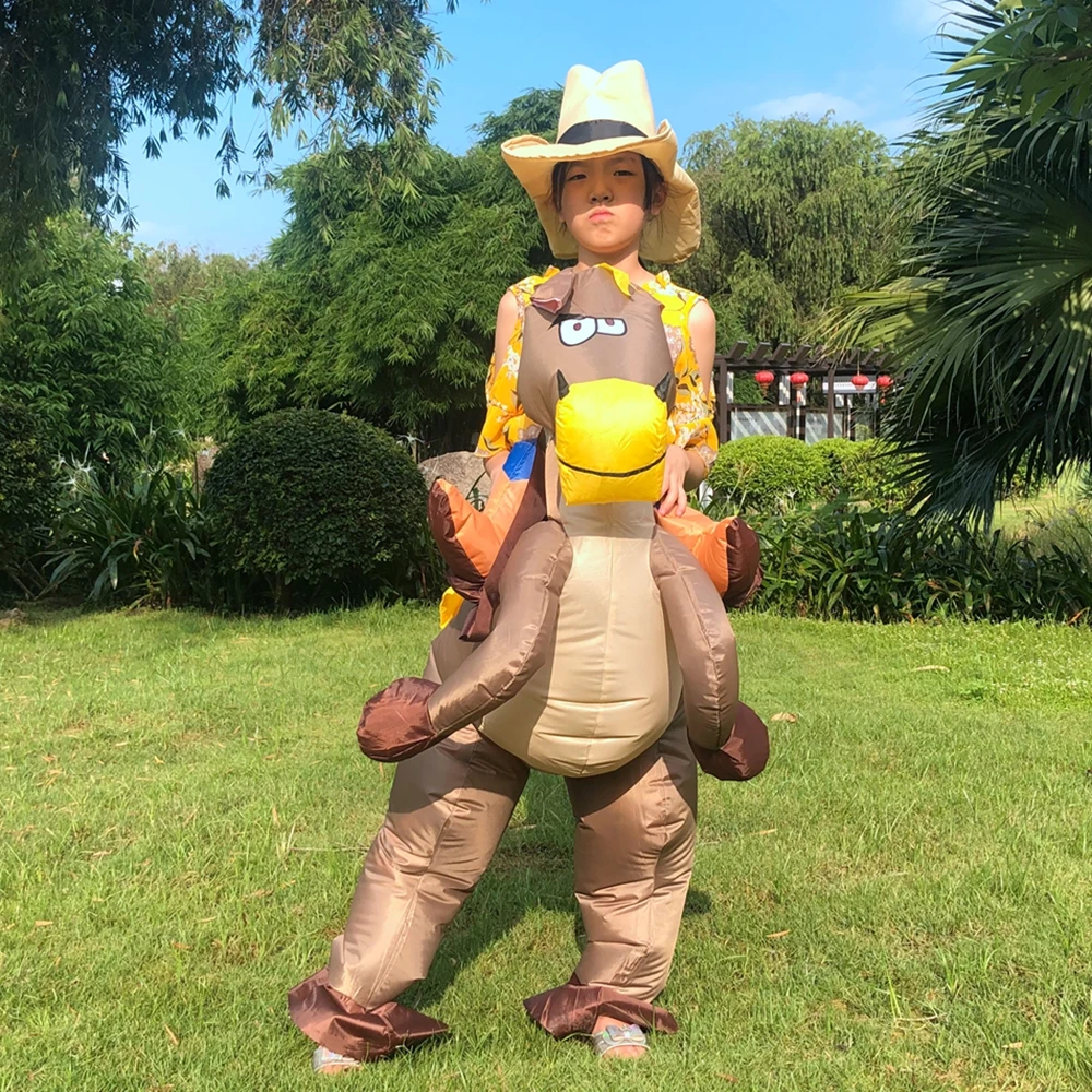 Funny Kids Animal Horse Inflatable Costumes Halloween Cosplay Costume