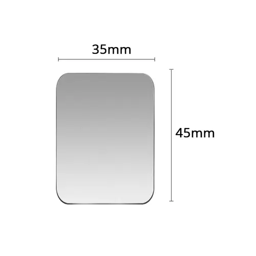 5PCS Car Phone Holder Metal Plate Magnetic Holder Round Square Sticker iron Sheet for Mobile Tablet Magnet Disk Desk Car Stand - Image 20