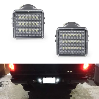 

2Pcs Led License Plate Light Lamp Assembly for T oyota-Tundra 2014 To 2019 for Toyota Tacoma 2016 To 2019, Powered By 18Smd Xen