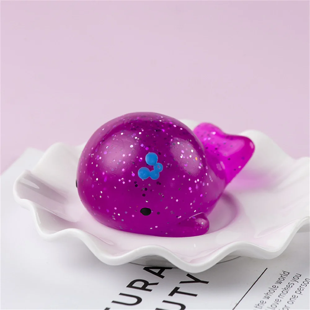 30pcs/set Random Color & Style Glitter Transparent Mochi Squishy Stress  Relief Toy