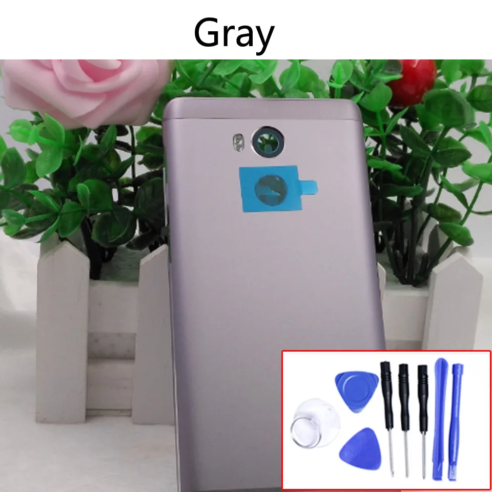 Задняя крышка батареи для Xiaomi Redmi 4 задняя крышка батарейного отсека задняя крышка корпуса для Redmi 4 Pro Prime чехол Корпус Замена - Цвет: Gray-With tool