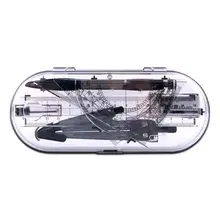 8 шт./компл. Портативный точность в виде геометрических фигур транспортир рисунок компас Линейка Карандаш основы Математика исследование ящик для инструментов