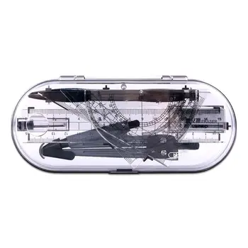 

8pcs/set Portable Precision Geometry Protractor Drawing Compass Ruler Pencil Essentials Math Study Tool Kit