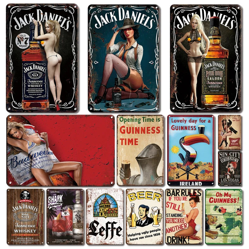 Metal Sign Tin-Plate-Signs Beer-Poster Wine Tiki-Bar Pub-Decor Plaques Kitchen Retro