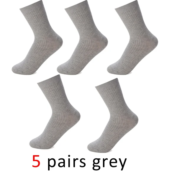 VERIDICAL/короткие носки в японском стиле для женщин и девочек, однотонные носки хорошего качества, 5 пар/лот, хлопковые бесшовные носки в стиле Харадзюку, черно-белые носки - Цвет: grey