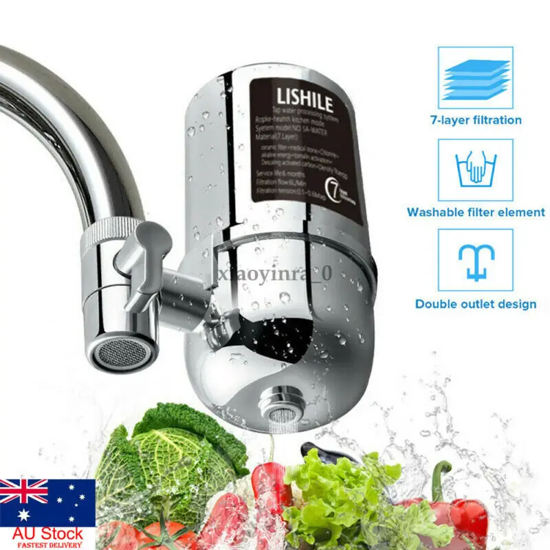 

Tap Faucet Water Filter Purifier System Kitchen Faucet Mount Clean Home Chrome