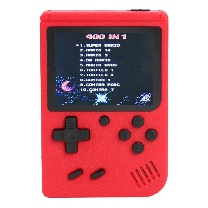 3,0 дюймов цветной экран портативная игровая консоль Встроенный 400 ретро классические игры портативная игровая машина для FC игры Ретро портативная консоль - Цвет: C