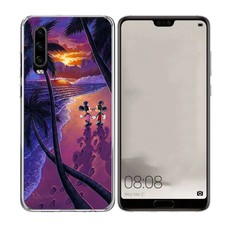 02 Микки и Минни Маус полная Защита силиконовый чехол для телефона для huawei Honor 20 Pro 10 9 lite 8X 8A 20i 8C 8S V20 Y5 Y6 Y7 Y9 крышка - Цвет: 02