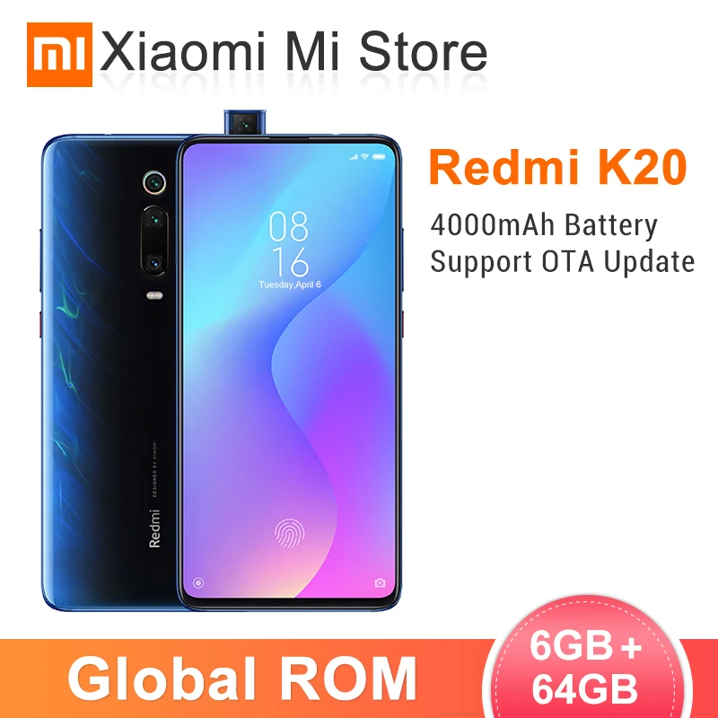 Xiaomi Redmi K20 K 20 6 ГБ 64 Гб Восьмиядерный мобильный телефон Snapdragon 730 48MP + 20MP 4000mAh 39