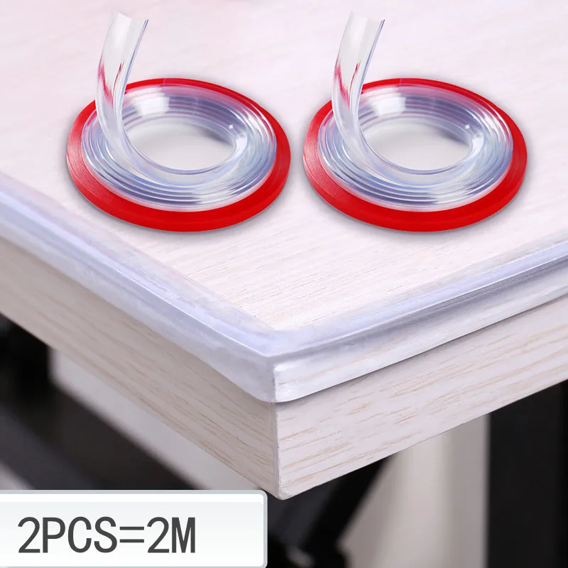 Защитная лента для углов стола прозрачная 2 м защита на мебель с двусторонним