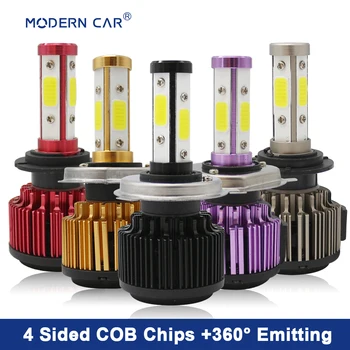 

1set*head lights for cars motorcycle led head light lamp M42 led headlight h1 h3 h4 H7 h11 h13 9007 9004 9005 9006 h4 auto head