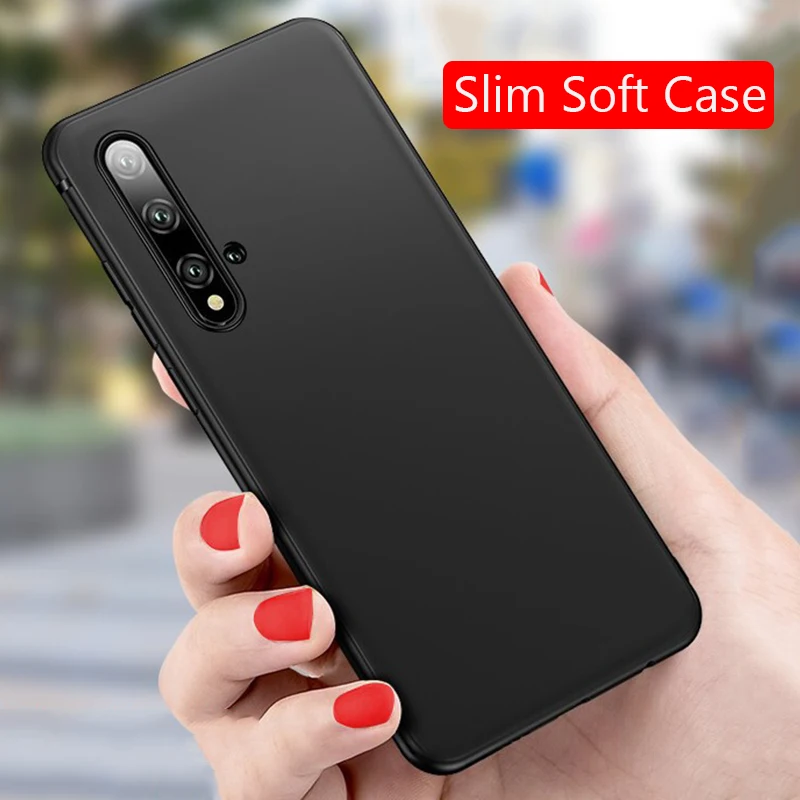 

Lainergie For Huawei Nova 5 Pro Case Simple Sold Fine Matte Soft Silicone Back Cover Phone Cases For Huawei Nova 5i Pro Nova5