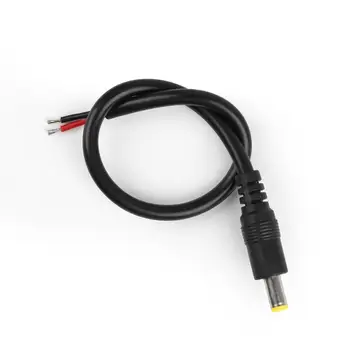 

Artudatech 50Pcs DC 5.5x2.1mm Male Plug 18AWG Copper Power Pigtail Cable For CCTV Video