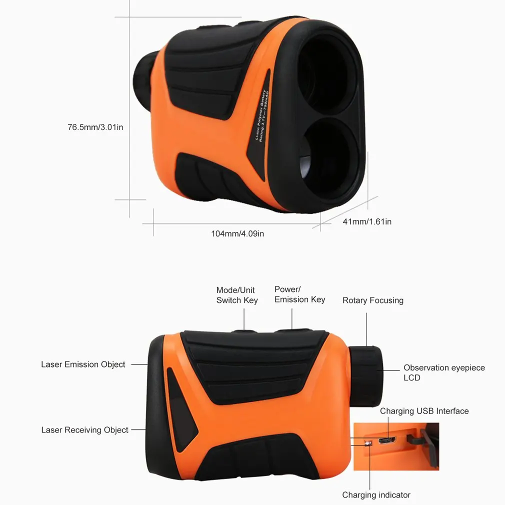 Telescope Laser Rangefinder Distance Meters Measure Device Range Finder 600m/1000m/1500m 6X Monocular for Golf hunting Telescope Laser Rangefinder Distance Meters Measure Device Range Finder 600m/1000m/1500m 6X Monocular for Golf hunting