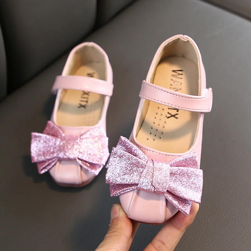 Новая весенне осенняя повседневная обувь для девочек детская кожаная