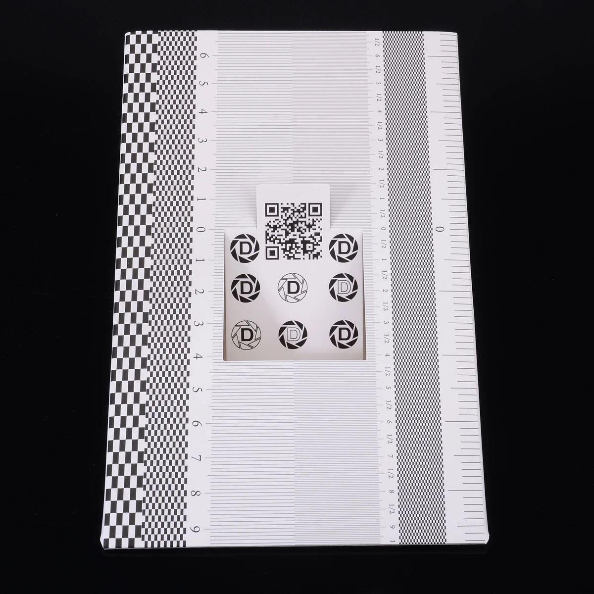 1pc 19x12.3cm Folding Card Lens Focus Calibration Ruler High Quality Alignment AF Micro Adjustment Ruler Chart