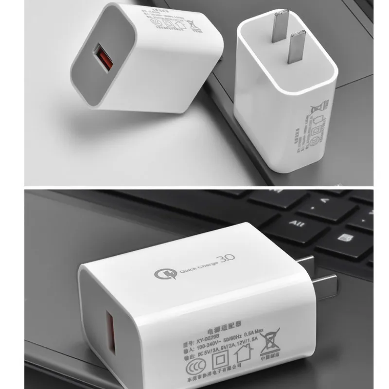 Быстрое Сетевое зарядное устройство 3 0 QC 18 Вт USB QC3.0 для Samsung s10 Xiaomi iPhone Huawei быстрое