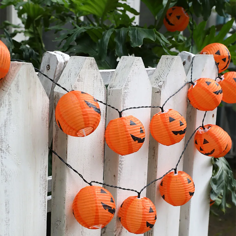 5M Pumpkins/Ghost Halloween Lights With 20 LED Lamp Atmosphere To Create String Lighting DIY Party Decoration Hanging Lamp