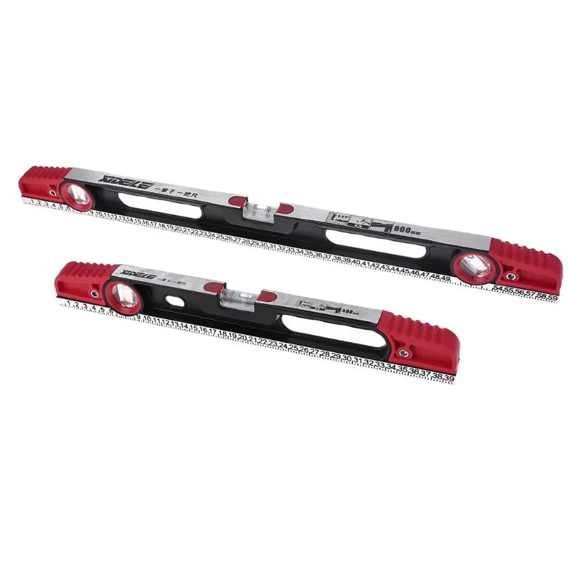 

Precision Aluminum Alloy Level Ruler with Blister Design Mm Scale Level Bubble for Building Decoration Measurement Tool