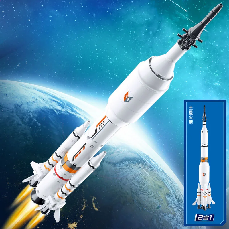 Космическая станция совместимый с ракетами лунный космический корабль фигурки