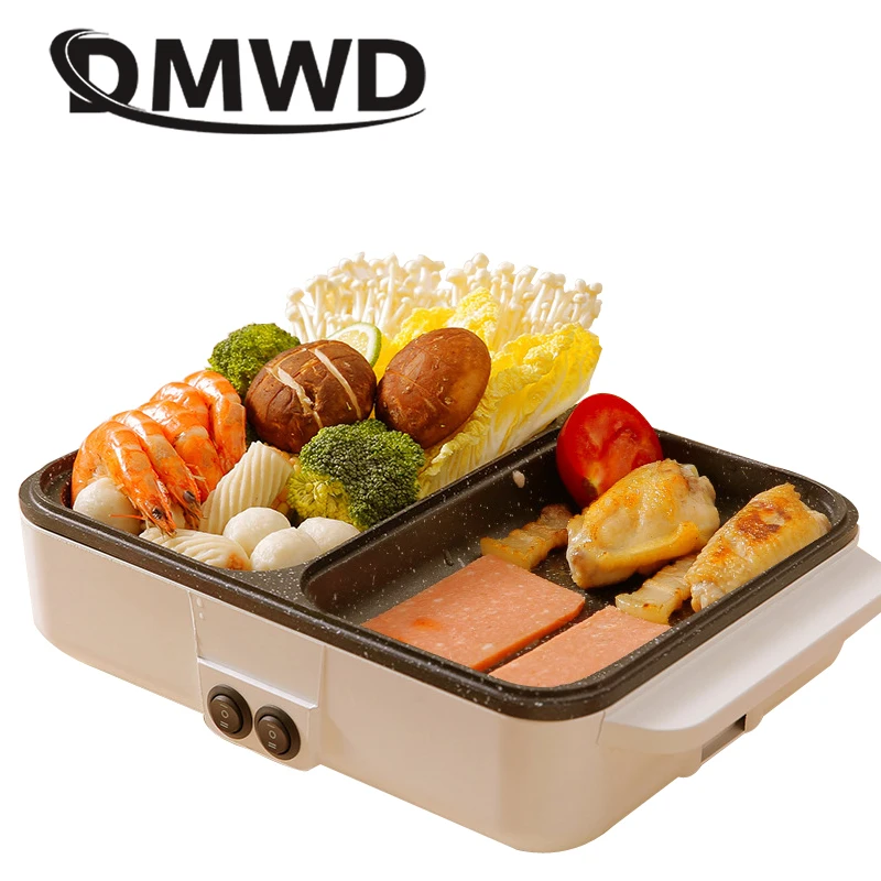 

Multifunction Electric Cooker Mini Hotpot Barbecue Grill Griddle Egg Omelette Frying Pan Stove Crepe Pancake Pie Baking Roaster