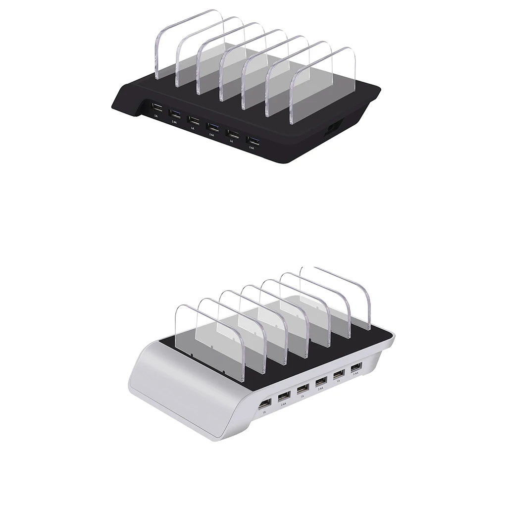 

6 USB Ports Detachable Buffles Phone Travel Charger Cellphone Tablet Desktop Charging Adaptor Hub