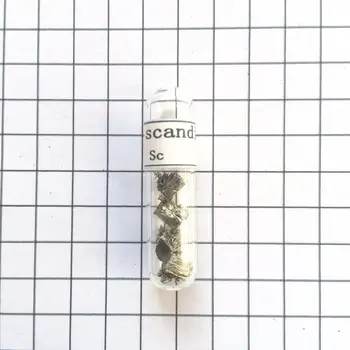 

1g high purity 99.99% 4N Scandium Metal with argon glass bottle Sc