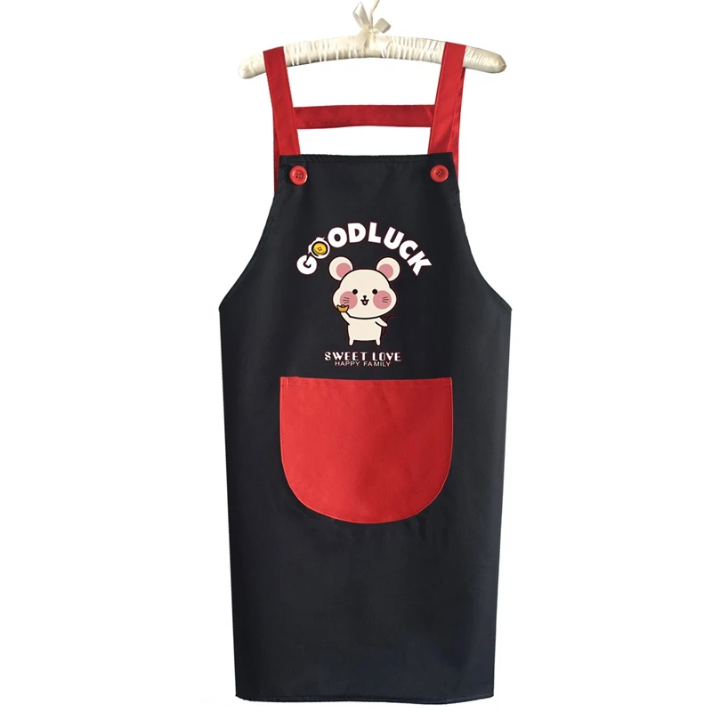 Kitchen Funny Aprons For Women Oil Resistant With Big Pockets Cute
