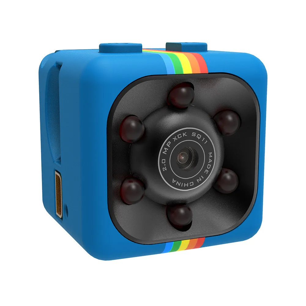 32G Blue SQ11 Мини Full HD 1080P DV камера DVR рекордер камера компактный дизайн, портативный Handhel 16G/32G TF карта S16 - Цвет: 32G Blue