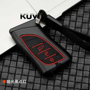 

Carbon fiber Alloy+Silicone Key Case Cover For Lexus 2018 ES300h ES350 ES200 ES260 LS350 LS500h Fob Key Car-Styling