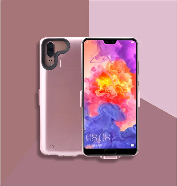 Расширенный чехол для телефона с аккумулятором для huawei P20, портативный внешний аккумулятор, чехол 6000 мА/ч, чехол для зарядки аккумулятора для huawei P20 - Color: Pink For Huawei P20