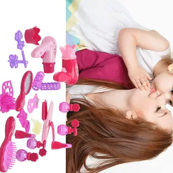 

Fashionable Girl Accessories Children's Play Toys Simulation Hairdryer Beauty Salon Dressing Set Pretend Play Toys For Children