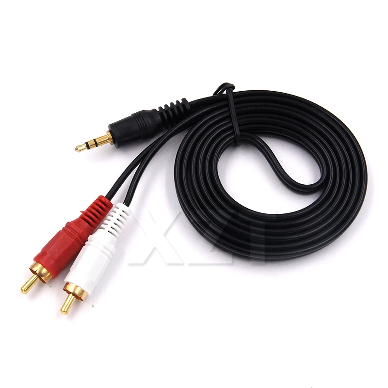 Кабель RCA HiFi стерео аудиокабель 2RCA до 3 5 мм AUX разъем Y сплиттер для усилителей
