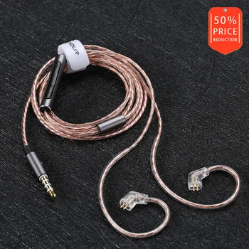 

AUGLAMOUR / Laisheng MIC-01 with wheat wire oxygen-free copper silver-plated wire core 2PIN pins can be customized custom wire