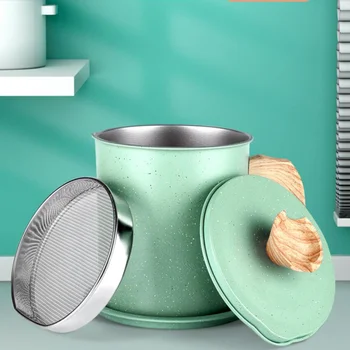 

1 Pc Kitchen Oil Pot Household Stainless Steel Oil Filter Tool (1.4L)