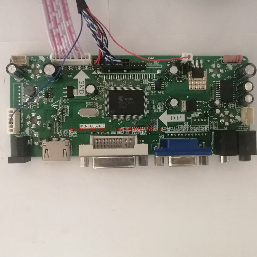Kit de Monitor Visual com Luz Led 156nb6 L0b Rev c2 Hdmi Mais Vga Mais Dvi 1366x76. Placa de Controlador de Tela Lcd Novo - Imagem 6