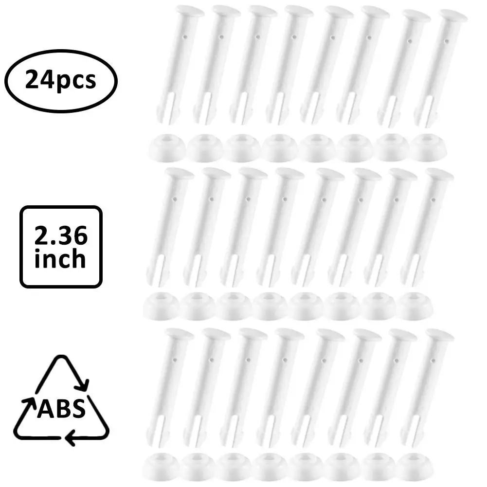 

24pcs 2.36inch Plastic Pool Joint Pins Extra Rubber Seals Pool Replacement Parts Pool Accessories Cap Swimming Parts Cap Tools