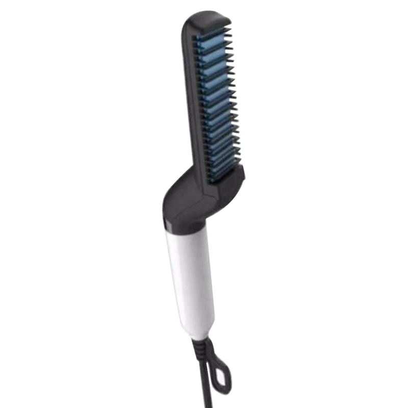 

Quick Beard Straightener Multifunctional Hair Comb Curling Curler Show Cap Men(Uk Plug)