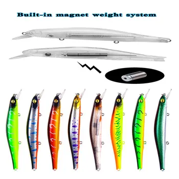 

1 PCS 12.5cm/17.7g Magnet Weight System long Casting New Model Fishing Lures Hard Bait Dive 0.8-1.2m Quality Wobblers Minnow