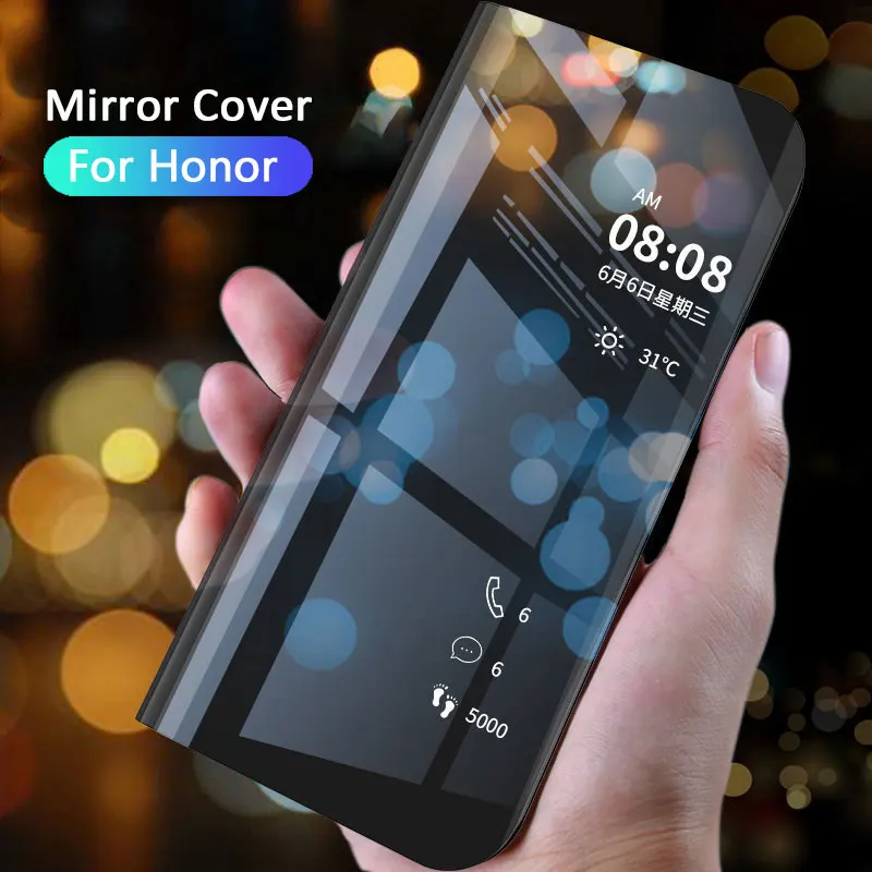 Прозрачный зеркальный чехол накладка для Honor V30 Pro View 20 V20 20i 10i V10 9 8 Lite 9N Note 10 Play 8X 9X