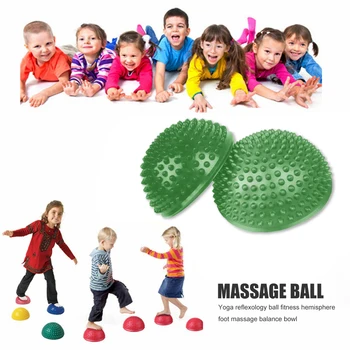 

Practical Yoga Half Ball Professional Trigger Point Foot Massage Ball Physiotherapy Exercise Massager Deep Relax Tools