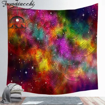 

Fuwatacchi 130*150cm Mandala Indian Tapestry Wall Hanging Bohemian Beach Towel Blanket Yoga Mat Shawl Throw Sheet Boho Tapestry