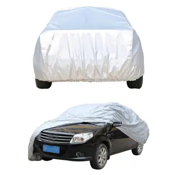 

For General Motors Jersey Peva Single-Layer Car Cover Rainproof And Sunscreen Silver Coated Off-Road Jersey