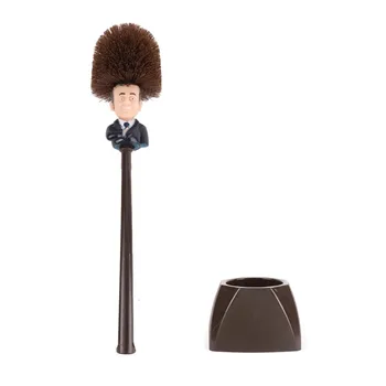 

Funny Toilet Supplies Donald Trump Toilet Brush with Base Bathroom Cleaning Tools Home Hotel Bathroom Cleaning Accessories