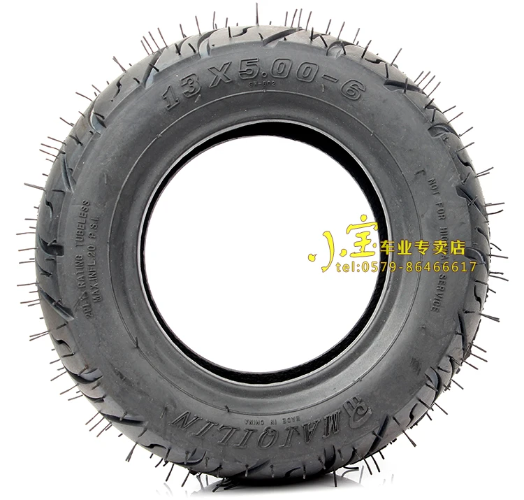 1pc Good Quality 13x5.006 Tubeless Tire Tyre Atv Quad Buggy Mower Go