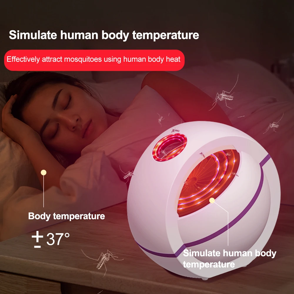 Dozzlor New USB Powered Electric Photocatalyst Fly Killer Lamp LED Inhalation Pest Killer Fly Repellent 2020 Hot Sale